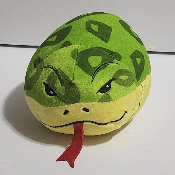 Bun Bun Good Stuff Green Snake Yellow Underbelly Red Tongue Sewn Eyes Stacking - Picture 1 of 5